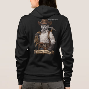 Camiseta Gato Cowboy Russian Blue – Construindo Liberdade