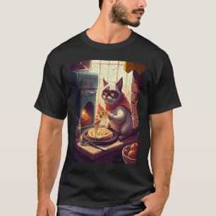 Camiseta Gato Cozinhando Taco