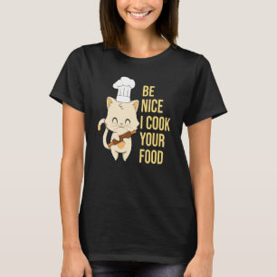 Camiseta Gato Cozinheiro Receita Culinária Restaurante Chef