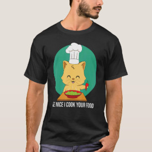 Camiseta Gato Cozinheiro Receitas Culinárias Restaurante Ch