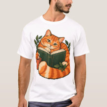 Gato Cozy de Leitura Amante de Livros