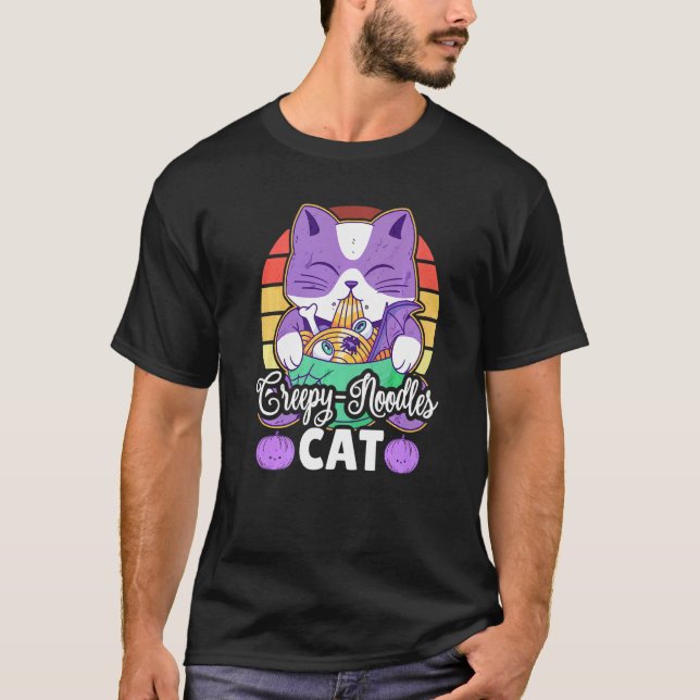 Camiseta Gato Creepy Noodles (Frente)