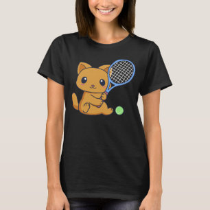 Camiseta Gato Cujo Raquet De Tênis E Gato De Bola De Tênis