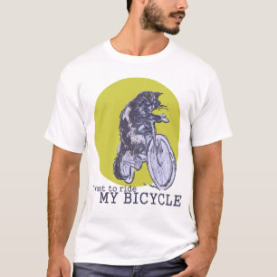 Camiseta Gato da bicicleta