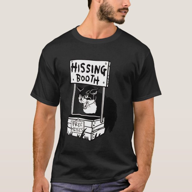 Camiseta gato da cabine assobiando (Frente)