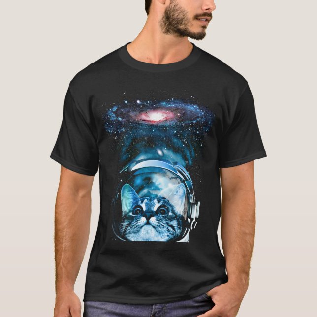 Camiseta Gato da casa espacial v2 (Frente)
