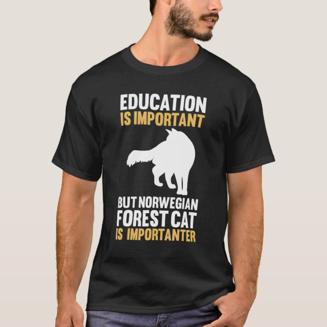 Camiseta Gato da Floresta Norueguesa (Frente)
