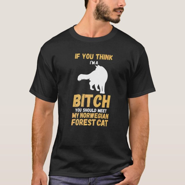 Camiseta Gato da Floresta Norueguesa (Frente)