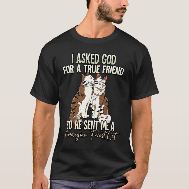 Camiseta Gato da Floresta Norueguesa 5 (Frente)