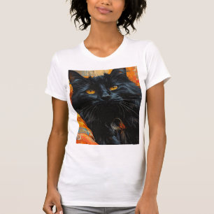 Camiseta Gato da Meia-Noite de Olhos Dourados