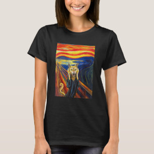 Camiseta Gato da Pintura O Grito de Munch