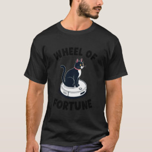 Camiseta Gato da Roda da Fortuna no Aspirador Robótico Gato