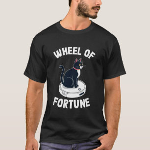 Camiseta Gato da Roda da Fortuna no Aspirador Robótico Gato