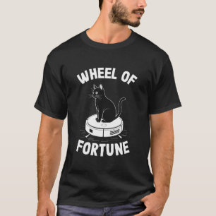 Camiseta Gato da Roda da Fortuna no Aspirador Robótico Gato
