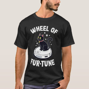 Camiseta Gato da Roda da Fur-Tuna no Aspirador Robô Gato