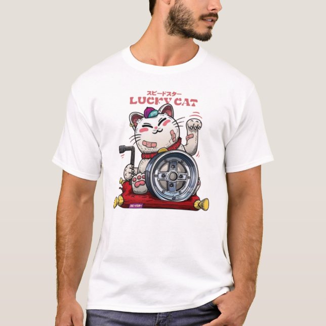 Camiseta GATO DA SORTE Maneki-neko (Frente)