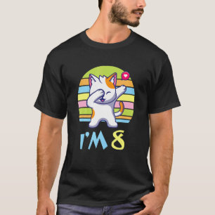 Camiseta Gato Dabbing Com Coração Feliz Para Mim Com Você D