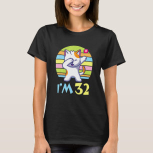 Camiseta Gato Dabbing Com Coração Feliz Para Mim Com Vocês 