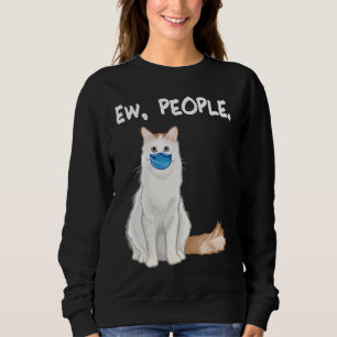 Camiseta Gato das Pessoas Ew Van Turco Usando Máscara Facia
