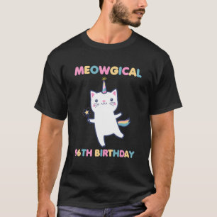 Camiseta Gato de 96 anos, Gatinho de aniversário de 96 anos