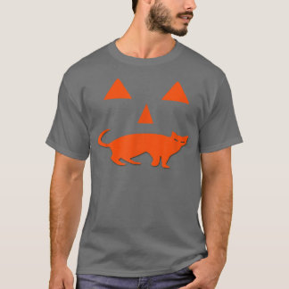 Camiseta Gato de Abóbora do Halloween JackoLanterna Diverti