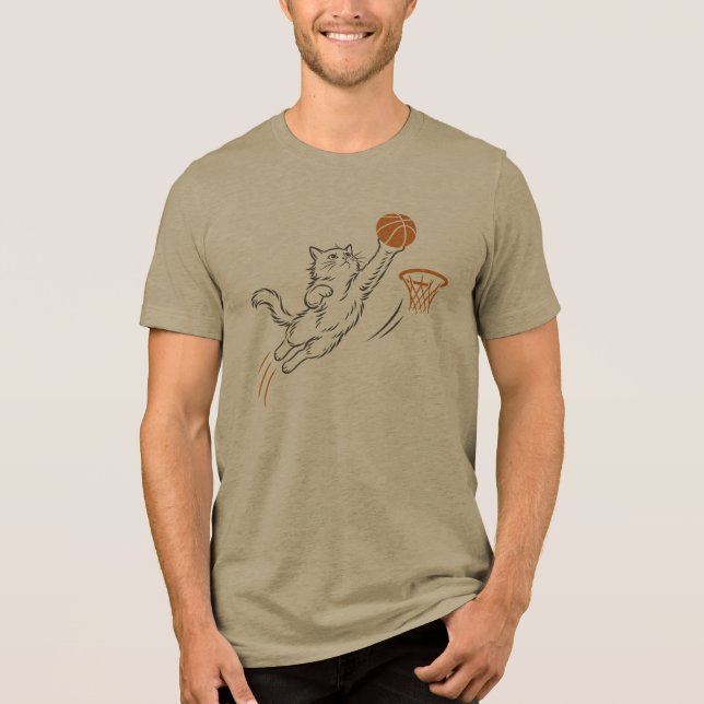Camiseta Gato de Arremesso Engraçado e Fofo (Frente)