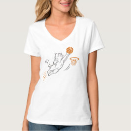 Camiseta Gato de Arremesso Fofo e Divertido