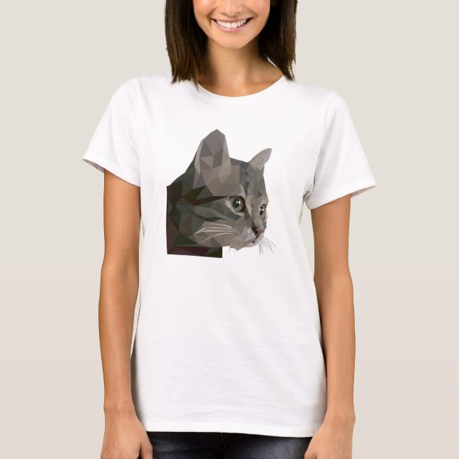 Camiseta Gato de Arte Polar Baixo (Frente)
