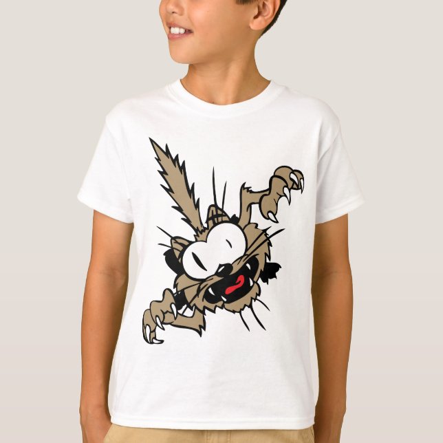 Camiseta Gato de Ataque Louco (Frente)