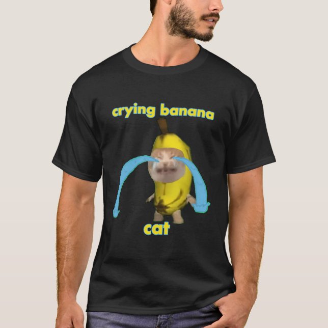 Camiseta Gato de Banana Chorando (Frente)