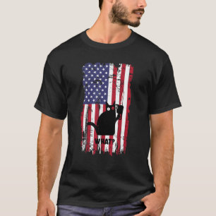 Camiseta Gato De Bandeira Que Gato Negro Assassino Com Mães