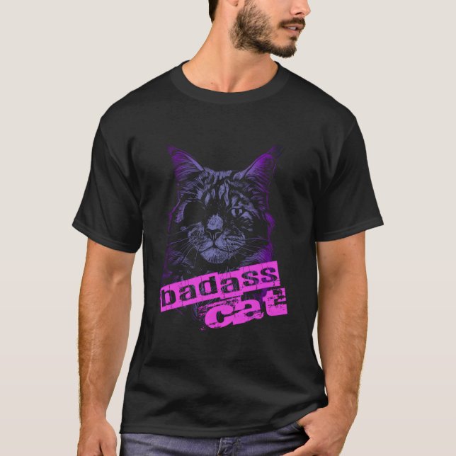 Camiseta Gato De Bastão Com Patch De Olho (Frente)