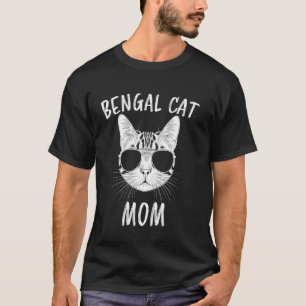 Camiseta Gato de Bengala Mãe Engraçado Gato de Bengala
