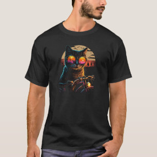 Camiseta gato de bicicleta Gatos