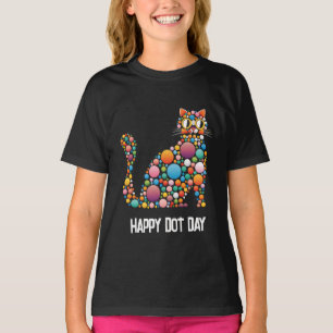 Camiseta Gato de bolinhas do Dia Ponto