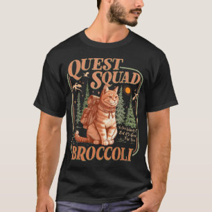 Camiseta Gato de Brócolis de Quest Fantasy Squad
