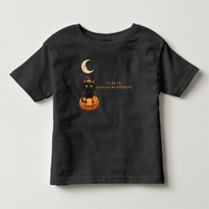 Camiseta Gato de bruxa e abóbora