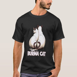 Camiseta Gato de Burma Companheiros Felinos Encantadores