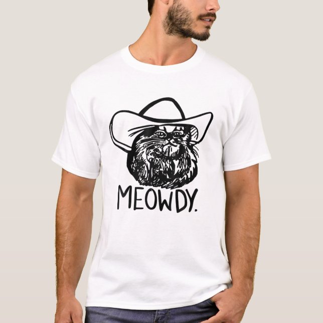 Camiseta Gato-de-Cabra-Cowboy Moowboy Moowboy, Gato do País (Frente)