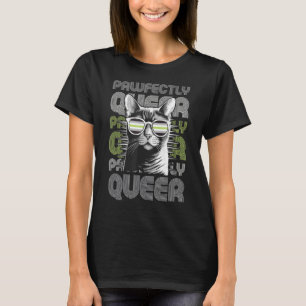 Camiseta Gato De Cachorro Com Óculos De Sol De Orgulho