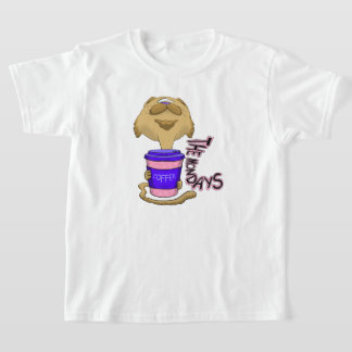 Camiseta Gato de Café da Cabeça dos Mondias
