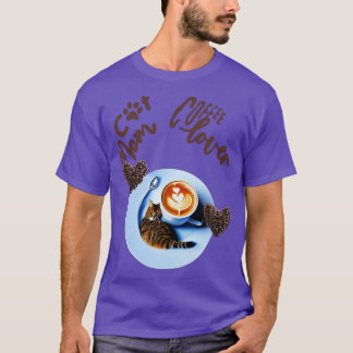 Camiseta Gato de café da mãe. Gato Design 6
