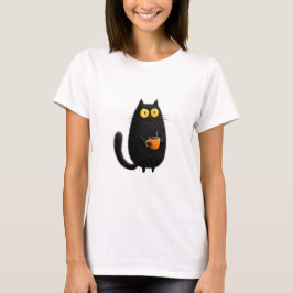 Camiseta Gato De Café, Gato De Foodie