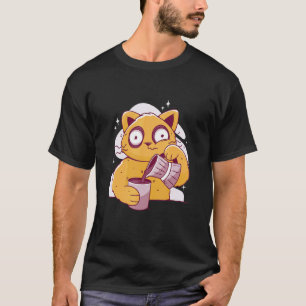 Camiseta gato de café insomnia gatos animal de estimação ca