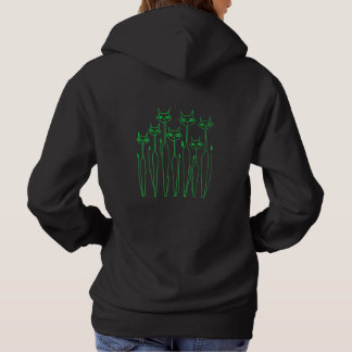 Camiseta Gato de capuz, de uso feminino