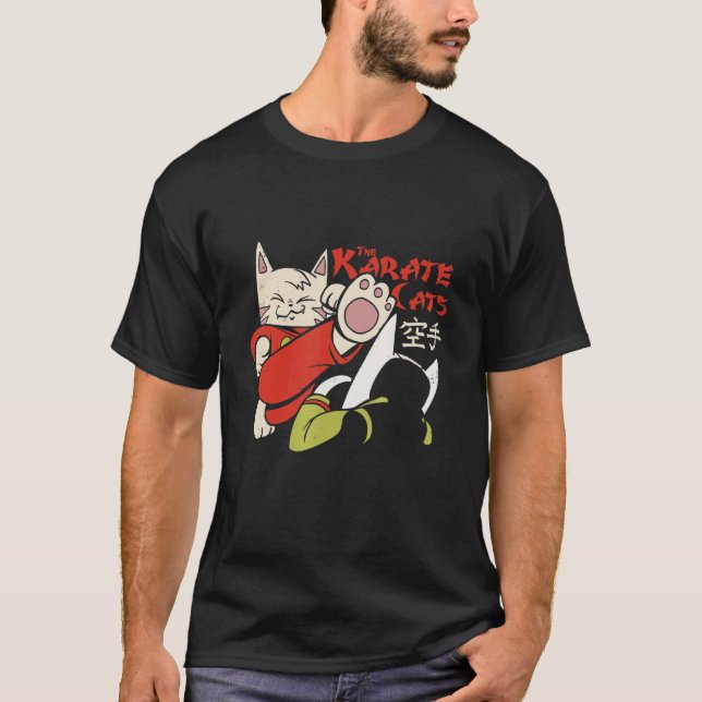 Camiseta Gato de caratê (Frente)