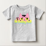 Camiseta Gato de Cartografia Rosa Rosa, de Birthday Kid Poc<br><div class="desc">Gato de Bolso de alienígena,  um Gato de Cartoon Rosa com um terceiro olho. Perfeito para o seu pequeno aniversariante!</div>