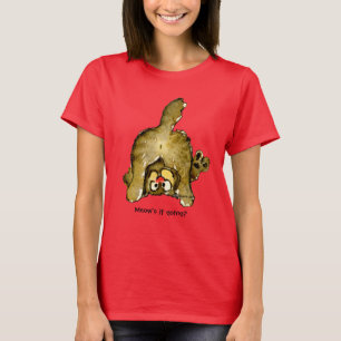 Camiseta Gato de Cartoon Engraçado Vai? Tanque