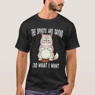 Camiseta Gato de Casa de Cartomante com Bola de Cristal Faç
