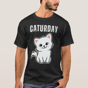 Camiseta Gato de Caturday Piada Hilariary Say Quote